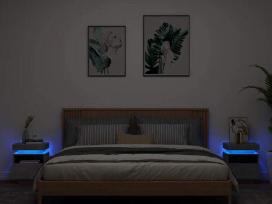 Naktinės spintelės su LED, 2vnt. vidaxl(836791)