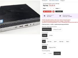 Hp elitedesk 800 g5 mini su 9gen cpu - tik nuo 79€