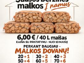 Skelbimo 'Sausos malkos maišeliuose - pristatymas į namus' paveikslėlis
