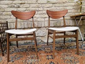 Vintažinės mid century bukmedžio/tiko kėdės