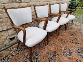 Vintažinės mid century riešutmedžio kėdės "Casala"