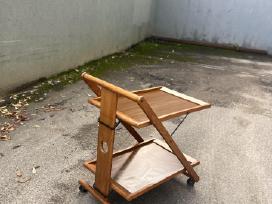 Mid-century sulankstomas serviravimo staliukas