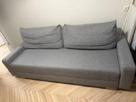 Pilka Ikea sofa-lova