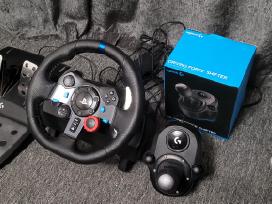 Logitech g29 + pavarų svirtis