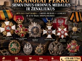 Brangiai Perku Senovinius Medalius, Ženkliukus