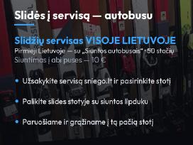 Slidžių servisas visoje Lietuvoje autobusu