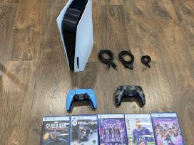 Skelbimo 'Playstation 5, Black & White, 825gb/su CD/2 pultai' paveikslėlis