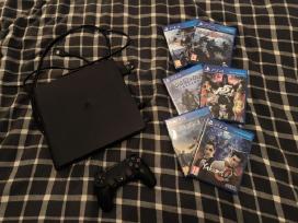Playstation 4 Slim + 6 žaidimai