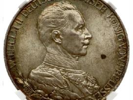 Sidabrinė moneta 3 Markės 1913 A Ngc Ms63
