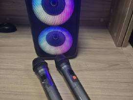 Skelbimo 'Karaoke kolonėlė T-08 su 2 mikrofonais Rgb' paveikslėlis