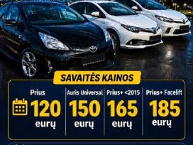 Nuoma Lietuvoje Prius,auris,plus+ 120/150/165/185