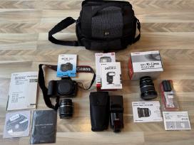 Canon EOS 20d fotoaparato komplektas su 2 objektyv
