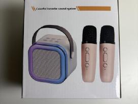 Skelbimo 'Belaidė Bluetooth karaoke kolonėlė +2 mikrofonai' paveikslėlis