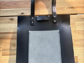 Skelbimo 'The Leather Satchel Co. natūralios odos rankinė' paveikslėlis