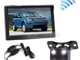 Galinio vaizdo kamera ir LCD monitorius 5 coliu