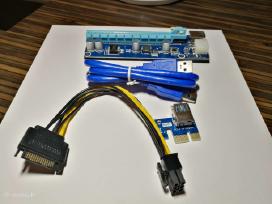 Riser Pcie x1 to Pcie x16, dual psu Riser Pcie x1