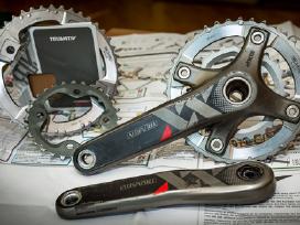 Dviračio detales: Sram XX crankset (švaistikliai)
