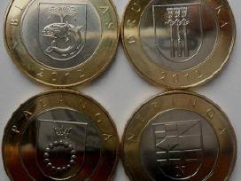 2 Lt apyvartinės monetos kurortams Unc