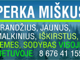 Nuolatos perkame miškus