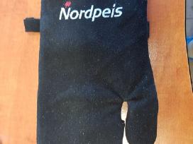 Norvegiškos židinio-krosnelės odinės pirštinės