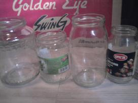 Stiklainiai 1l, 0.75l, 0.5l, 0.25 litrų talpos