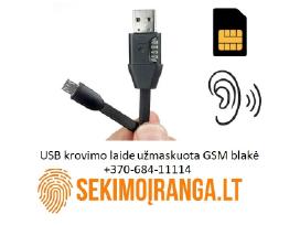 Pasiklausymo blakė paslėpta Usb laide