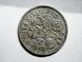 Jungtinė Karalystė 6 pensai, 1958 - nuotraukos Nr. 2 | Skelbiu.lt Jungtinė Karalystė 6 pensai, 1958 - nuotraukos Nr. 2