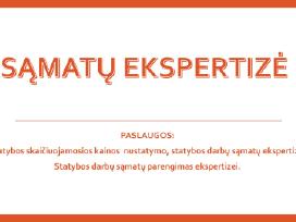 Statybos sąmatų ekspertizė