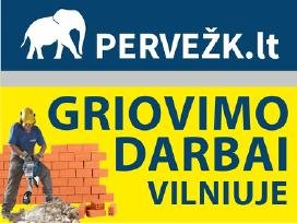 Griovimo darbai Vilniuje ir Vilniaus r.