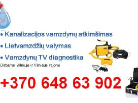 Kanalizacijos atkimšimas Vilniuje ir Vilniaus raj.
