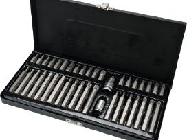Antgalių rinkinys S2, torx, hex, spline 40 dalių