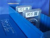 Dėžutė talpinanti 20 vnt. Pcgs sertifikuotų monetų