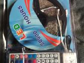 Rgb spalvota LED juosta 5m/10m.rgb priedai jungtys