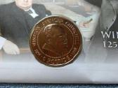 Moneta , Guernsey, 1999m. 5 svarai , cu-ni
