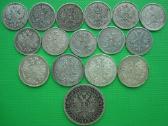Rusija suomija 25-50 pennia1894-1917 1 markka 1865 - nuotraukos Nr. 2