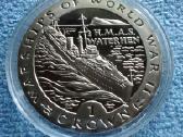 Moneta, Gibraltar, 1993 m. 1 krona, cu-ni