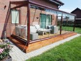 Terasų stiklinimas, stoginės, verandos - nuotraukos Nr. 19