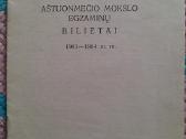 1983-1984m.m aštuonmečio mokslo ezaminų bilietai