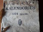 1934 metu kalendorius