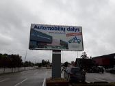 Reklaminiai stendai 3x6m su betoniu padu