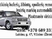 Bamperiu ,zibintu remontas,suvirinimas,dazimas.
