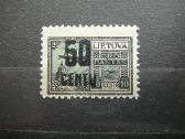 Lietuva 1922 50cnt/10a svarus lit185s