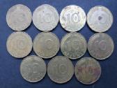 Vokietijos (VFR) 10 pfenigų nominalo monetos - nuotraukos Nr. 7