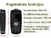 Mini telefonai X6 H-mobile ir B-v8 - nuotraukos Nr. 4