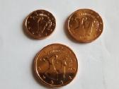 Kipro 2015m. 1,2 ir 5 centų rinkinukas Unc
