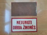 Ussr laikų darbų saugos lentelės - nuotraukos Nr. 2