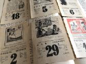 Kolekcinis degtuku deklas, Kalendoriaus lapeliai - nuotraukos Nr. 7