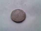 Monetos. 5 pfennig 1878m.