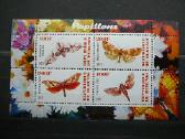 Drugeliai Burundis 2011 4xklb. svarus j213/6a