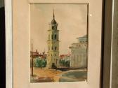 Paveikslas "Vilnius" A.zujev+ Lozoraitis drobe